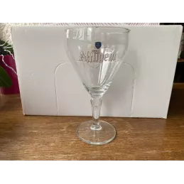 6 VERRES AFFLIGEM 50CL HT 21.80CM LETTRAGE BLANC