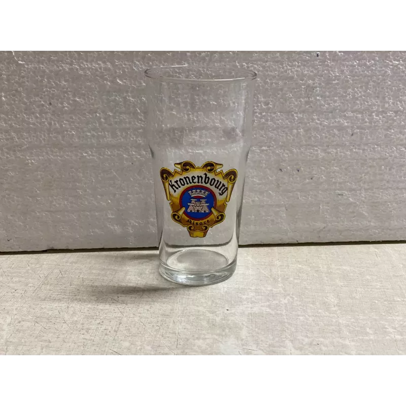 1 VERRE KRONENBOURG STYLE BOCK ANGLAIS  25CL HT 13.40CM