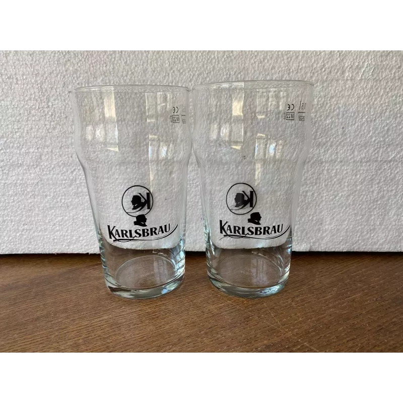 2 VERRES KARLSBRAU PINT 50CL HT 15.20CM 2 VERRES KARLSBRAU PINT 50CL HT 15.20CM