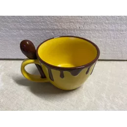 TASSE J'AIME LE CHOCOLAT AVEC SA CUILLERE 45CL