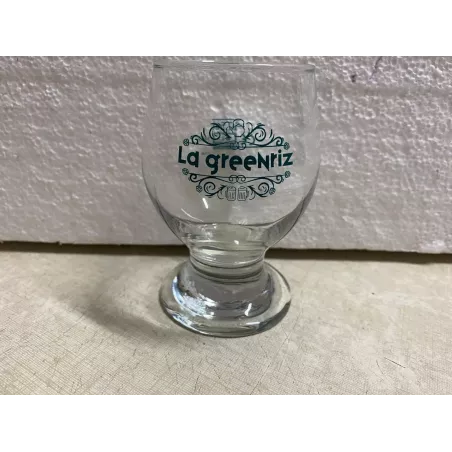 2 VERRES  LA GREENRIZ 12.5CL HT 10CM