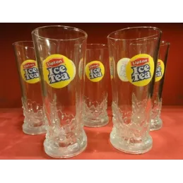 5 VERRES LIPTON ICE TEA 