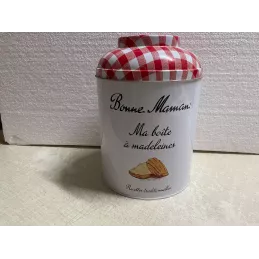 BOITE  BONNE MAMAN  BOITE A MADELEINES  DIAMETRE 16.80CM HT 24CM