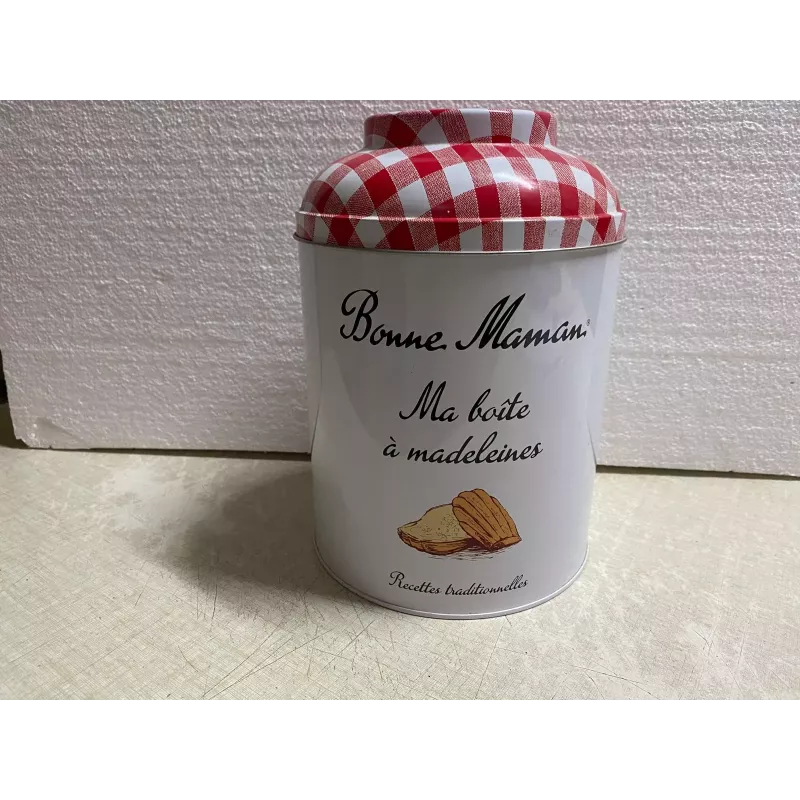 BOITE BONNE MAMAN BOITE A MADELEINES DIAMETRE 16.80CM HT 24CM BOITE BONNE MAMAN BOITE A MADELEINES DIAMETRE 16.80CM HT 24CM