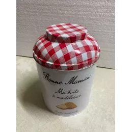 BOITE  BONNE MAMAN  BOITE A MADELEINES  DIAMETRE 16.80CM HT 24CM
