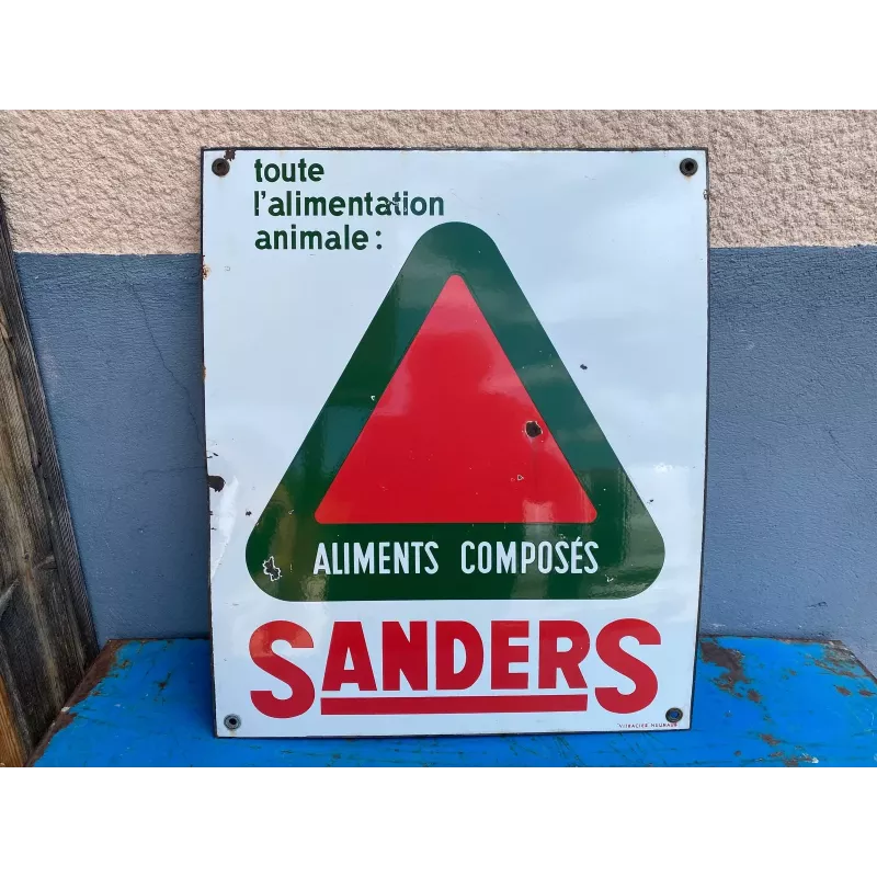PLAQUE EMAILLEE SANDERS 60CM X50CM PLAQUE EMAILLEE SANDERS 60CM X50CM