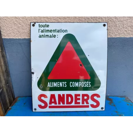 PLAQUE  EMAILLEE SANDERS  60CM X50CM