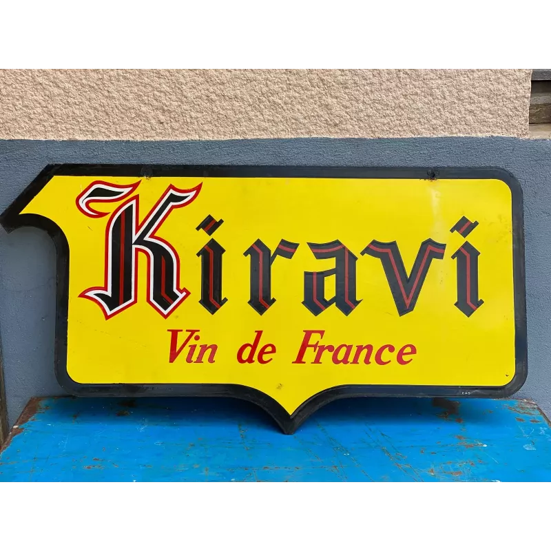 PLAQUE EMAILLEE KIRAVI 90CM X46CM PLAQUE EMAILLEE KIRAVI 90CM X46CM