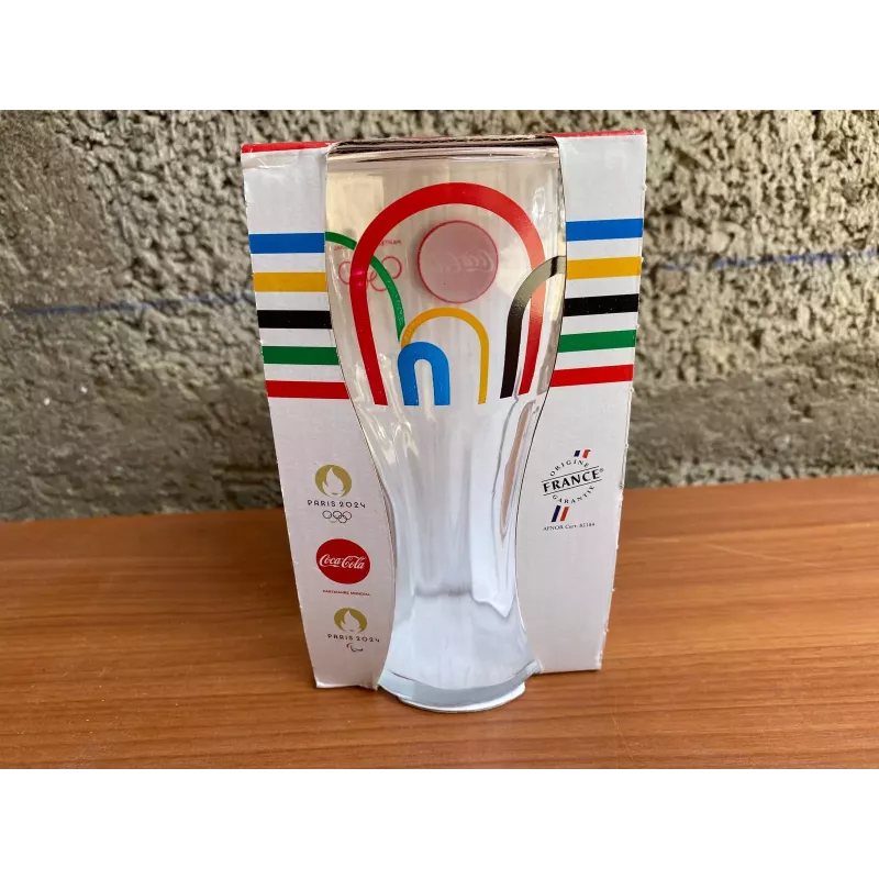 1 VERRE COCA-COLA JEUX OLYMPIQUES 2024 HT 14.50CM 1 VERRE COCA-COLA JEUX OLYMPIQUES 2024 HT 14.50CM