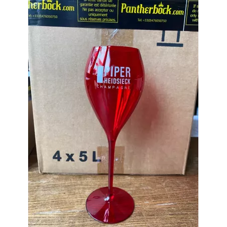 6 FLUTES PIPER HEIDSIECK EN POLYCARBONATE HT 21.50CM