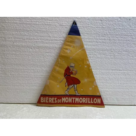 CHAPEAU   EN PAPIER  BIERES DE MONTMORILLON