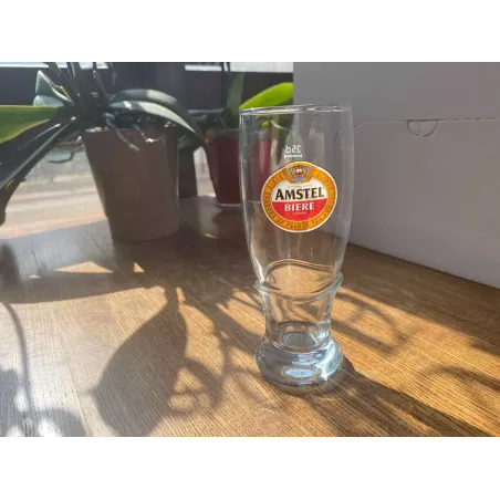 6VERRES AMSTEL 25CL HT.16.80CM