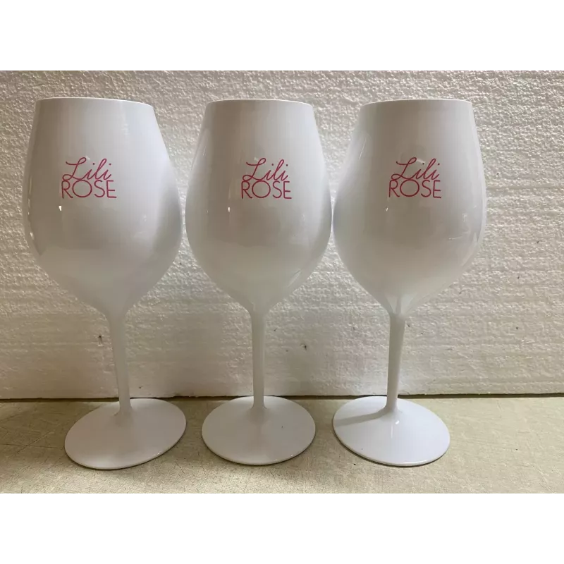 3 VERRES LILI ROSE 40CL EN POLYCARBONATE HT 21.50CM 3 VERRES LILI ROSE 40CL EN POLYCARBONATE HT 21.50CM