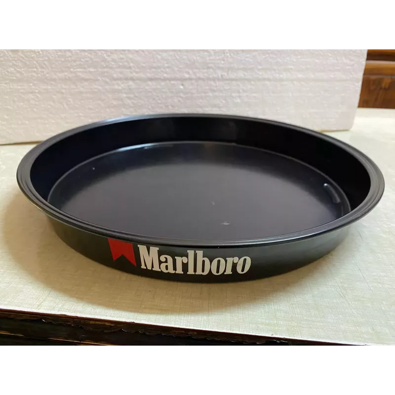 PLATEAU EN TOLE MARLBORO DIAMETRE 35CM REBORD 4.50CM PLATEAU EN TOLE MARLBORO DIAMETRE 35CM REBORD 4.50CM