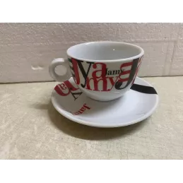 6 TASSES JAMY CHOCOLAT 20CL + 6 SOUS TASSES