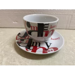6 TASSES JAMY CHOCOLAT 20CL + 6 SOUS TASSES