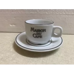 6 TASSES A CAFE  MAISON DU CAFE + 6 SOUS TASSES