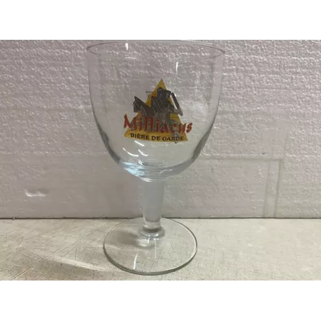 1 VERRE  MILLIACUS 25CL  BRASSERIE MILLY  FRANCE HT 15.20CVM