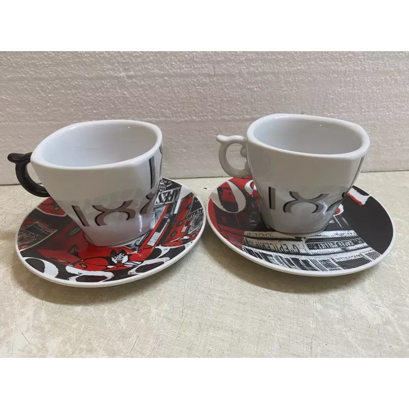 6 TASSES A CHOCOLAT FOLLIET 1880   22CL + 6 SOUS TASSES