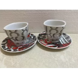 6 TASSES A CHOCOLAT FOLLIET 1880   22CL + 6 SOUS TASSES