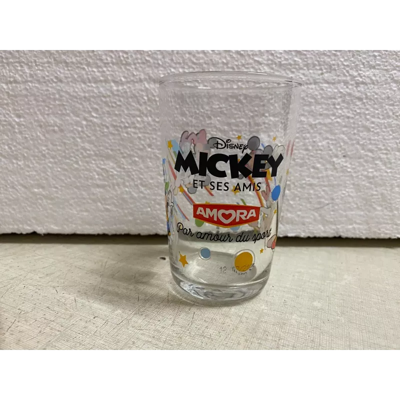 1 VERRE AMORA MICKEY ET SES AMIS HT 10CM 1 VERRE AMORA MICKEY ET SES AMIS HT 10CM