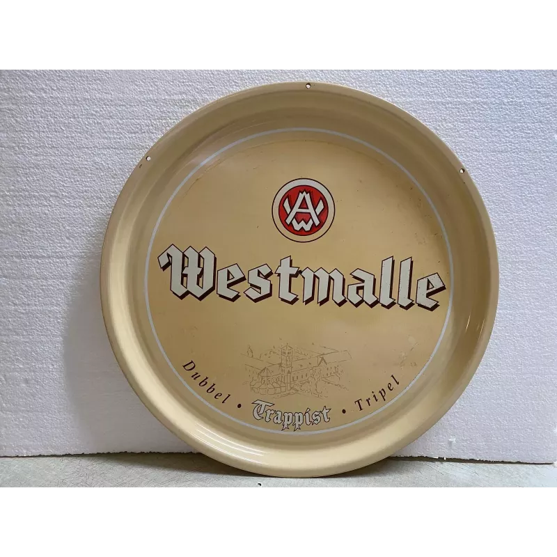 PLATEAU WESTMALLE EN TOLE DIAMETRE 40CM PLATEAU WESTMALLE EN TOLE DIAMETRE 40CM