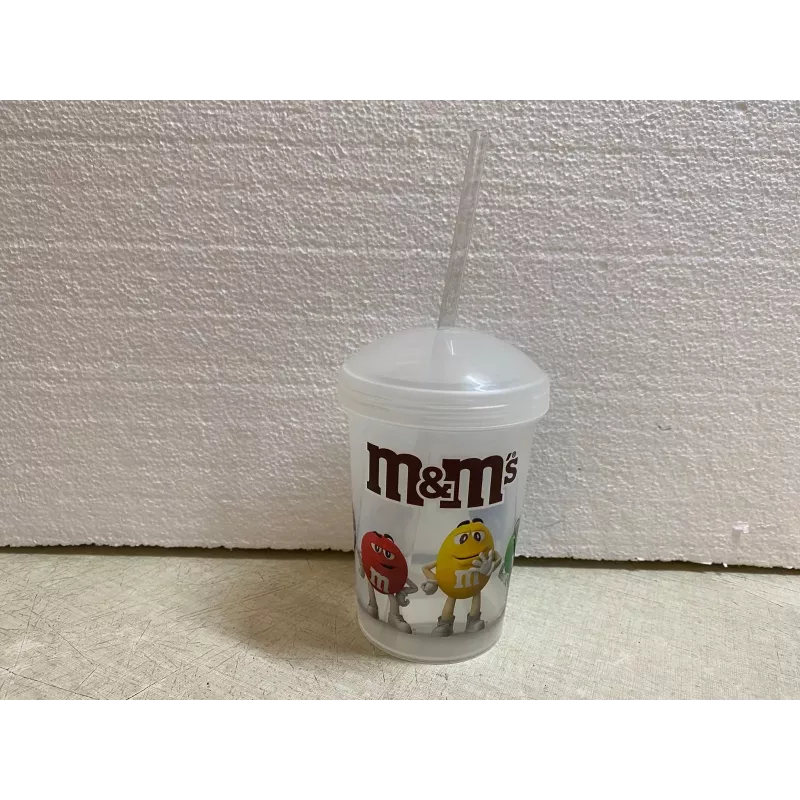 GOBELET M&M'S AVEC SA PAILLE HT 13CM GOBELET M&M'S AVEC SA PAILLE HT 13CM