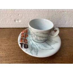 5 TASSES  A CAFE COSTADORO COLLECTOR + 5 SOUS TASSES