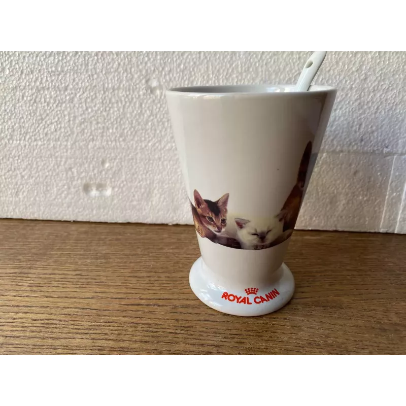 1 TASSE  ROYAL-CANIN HT 11.50CM  AVEC SA CUILLERE