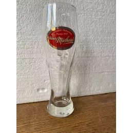 1 VERRE BIERES MICHARD 30CL  HT 20.40CM LIMOGES