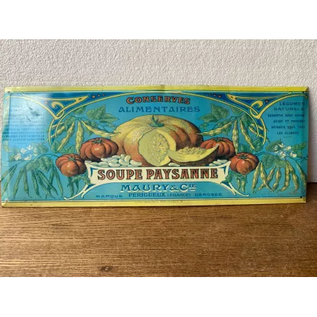 TOLE  MAURY & C.ie PERIGUEUX 45CM X17.50CM