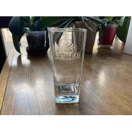 6 VERRES JOKER  HT 14CM