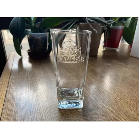6 VERRES JOKER  HT 14CM