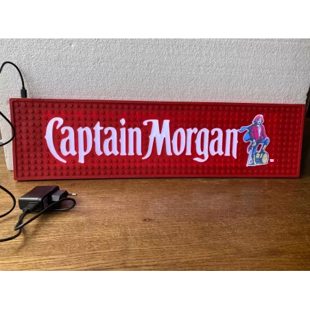 TAPIS EGOUTOIR  CAPTAIN MORGAN LUMINEUX 60CM X16CM