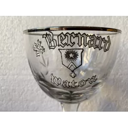 VERRE  EMAILLE SAINT BERNARD WATOU 33CL HT 17.60CM