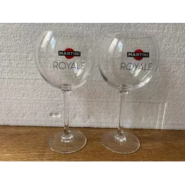 2 VERRES MARTINI  ROYALE HT 19.50CM