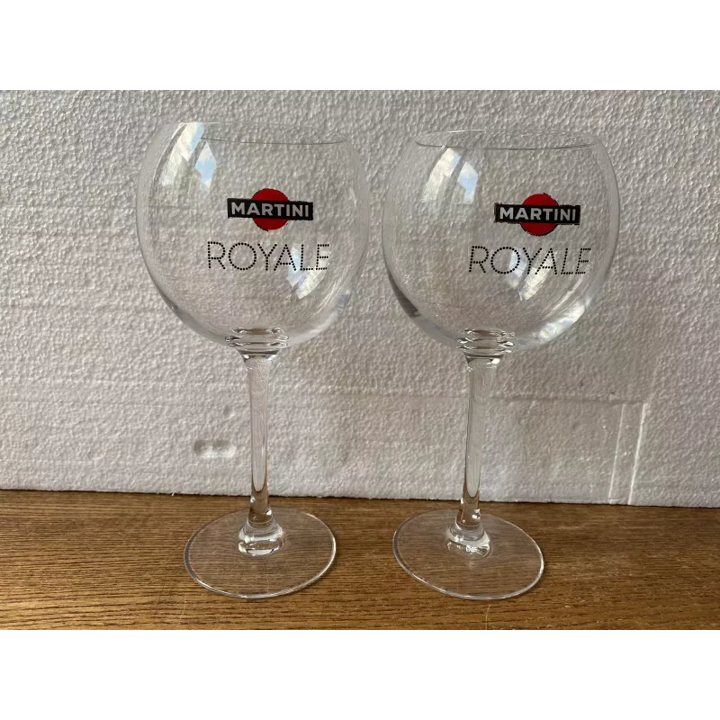 2 VERRES MARTINI  ROYALE HT 19.50CM