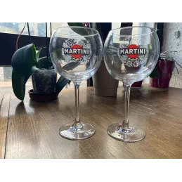 2 VERRES MARTINI  HT 19.50CM