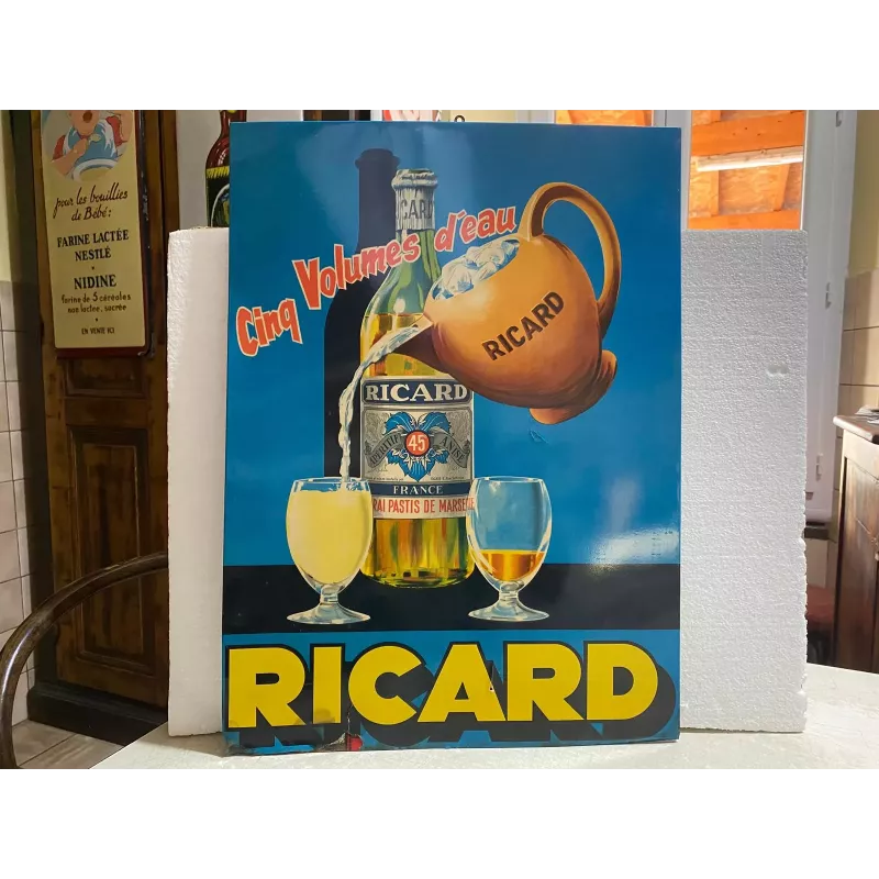 TRES GRAND GLASSOID RICARD 61CM X44.50CM TRES GRAND GLASSOID RICARD 61CM X44.50CM