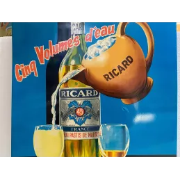 TRES GRAND GLASSOID RICARD 61CM X44.50CM