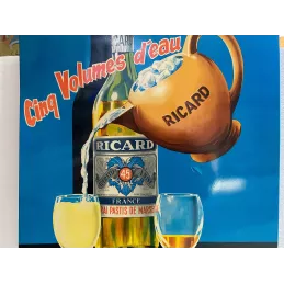 TRES GRAND GLASSOID RICARD 61CM X44.50CM