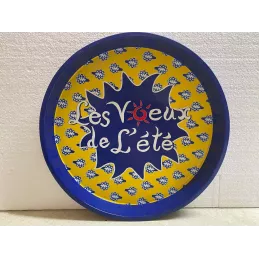 PLATEAU  RICARD  LES VOEUX DE L'ETE  DIAMETRE 31CM