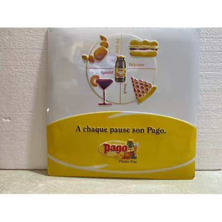 1 TOLE PAGO BOMBEE  39.50CM X39.50CM ANNEE 2006