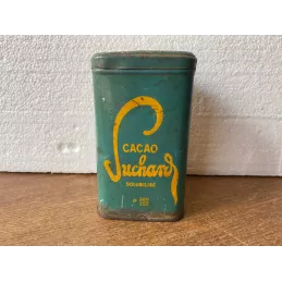 BOITE CACAO SUCHARD 7.40CM X7.40CM  HT 12.50CM