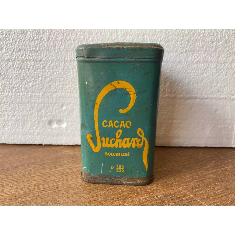 BOITE CACAO SUCHARD 7.40CM X7.40CM HT 12.50CM BOITE CACAO SUCHARD 7.40CM X7.40CM HT 12.50CM