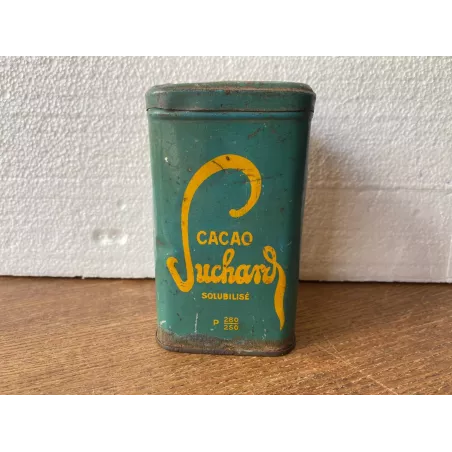 BOITE CACAO SUCHARD 7.40CM X7.40CM  HT 12.50CM