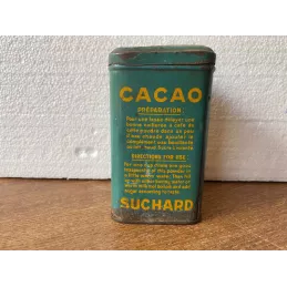 BOITE CACAO SUCHARD 7.40CM X7.40CM  HT 12.50CM