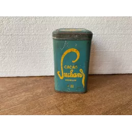 BOITE CACAO SUCHARD 7.40CM X7.40CM  HT 12.50CM