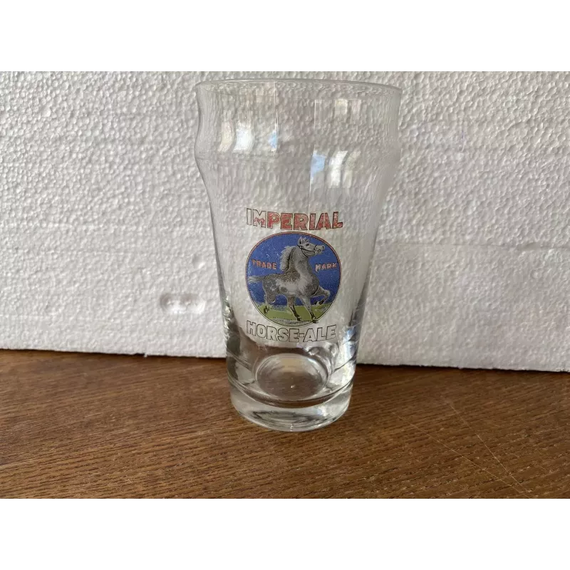 1 VERRE IMPERIAL HORSE-ALE 30CL HT 13.40CM 1 VERRE IMPERIAL HORSE-ALE 30CL HT 13.40CM
