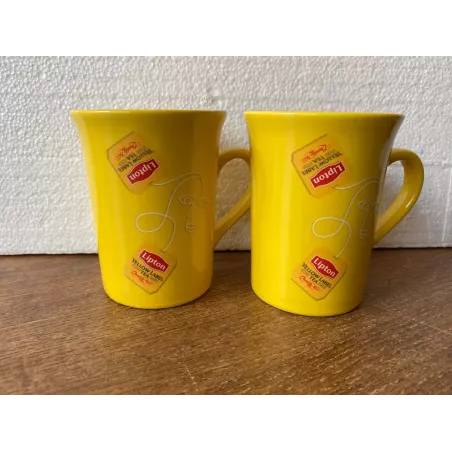 2 MUGS LIPTON  HT 10CM